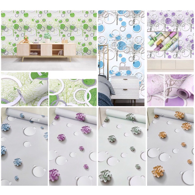 (20 design) Wallpaper sticker pvc 45cm x 10meter Self adhesive pvc