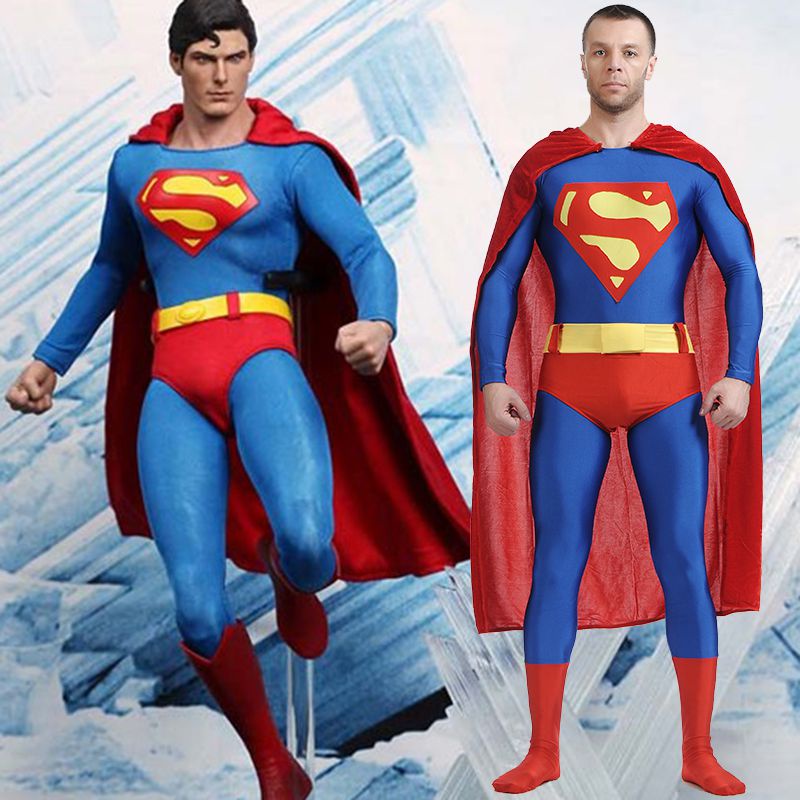 Superhero Hero Superman Christopher Reeve Red Jumpsuit Halloween ...