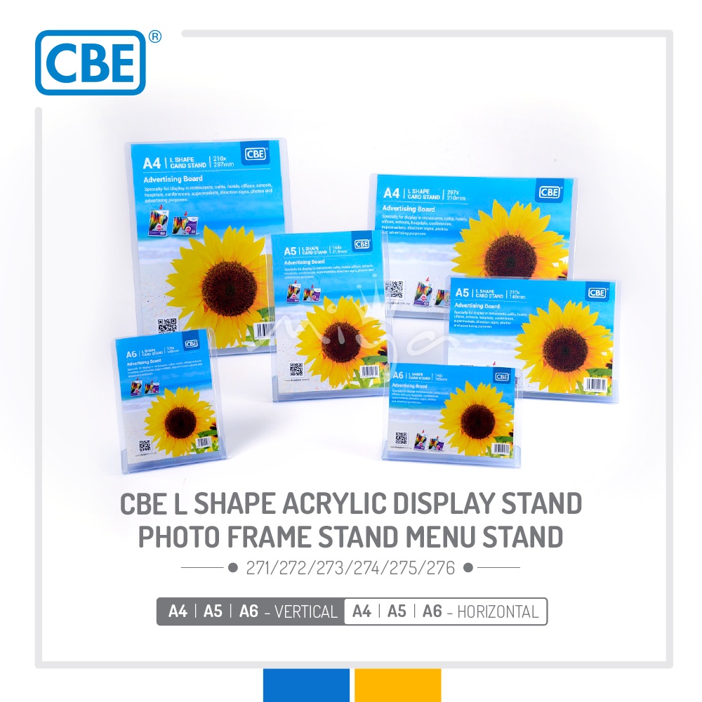 CBE L shape Acrylic Stand Display Stand Photo Frame Stand Lomo Card ...