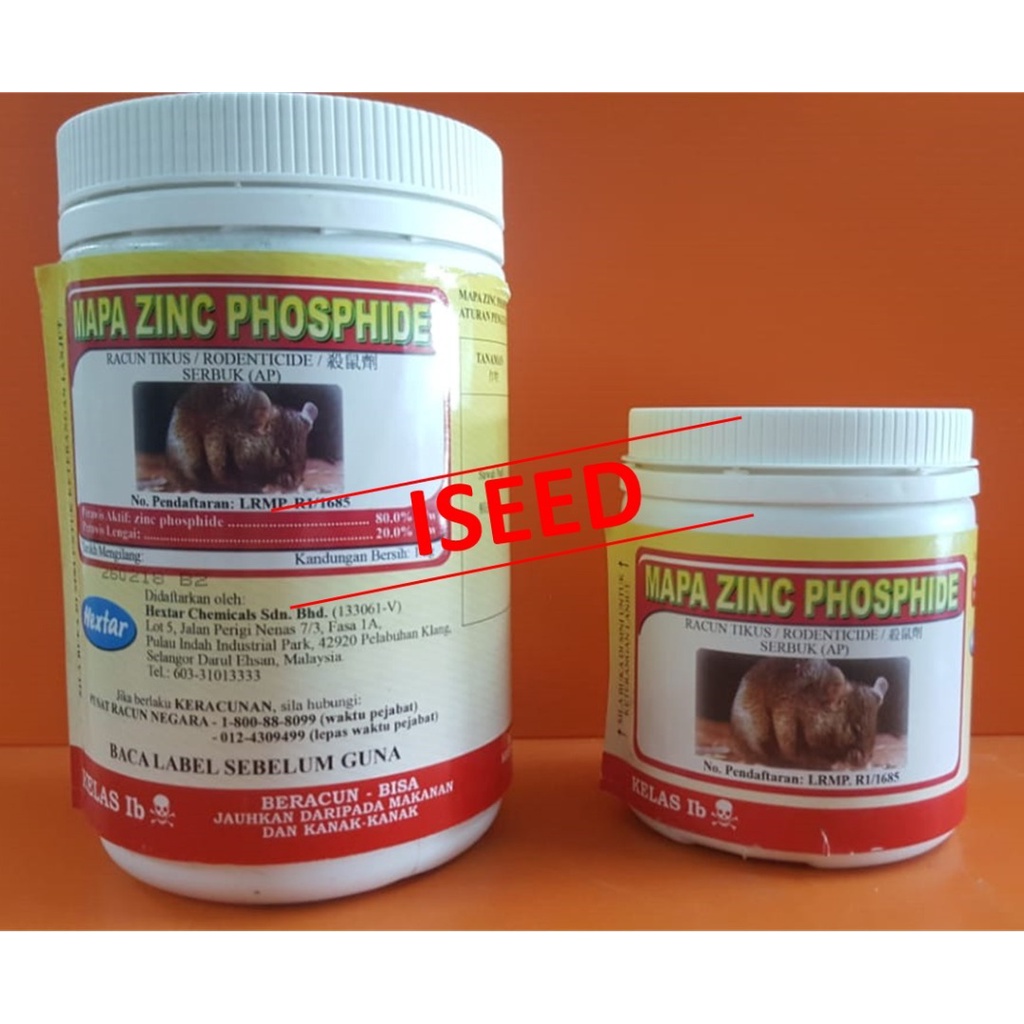MAPA ZINC PHOSPHIDE Active Ingredient Zinc Phosphide 80 Racun Tikus