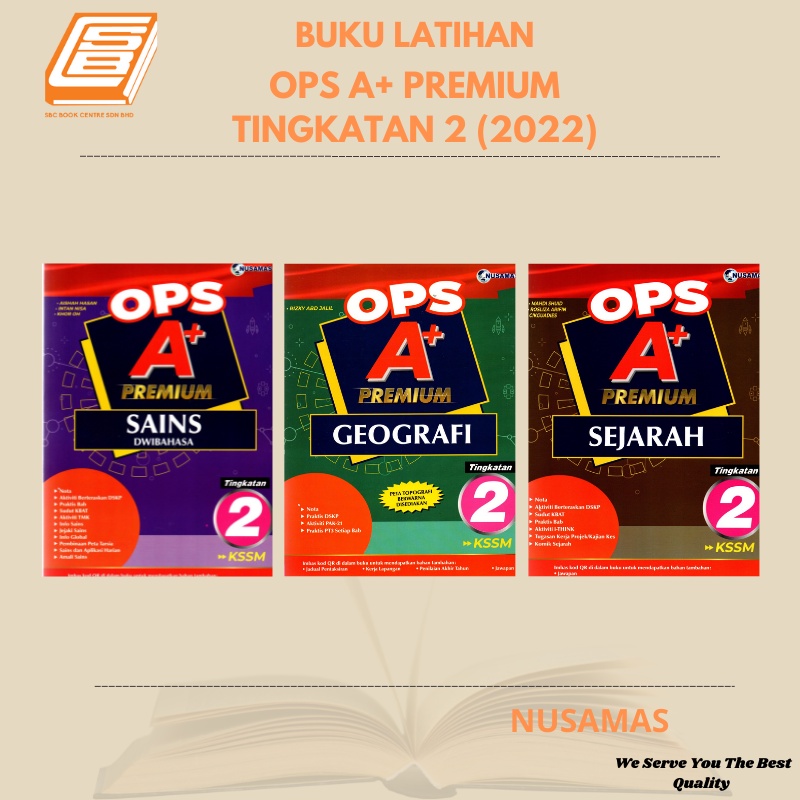 [SBCB] Buku Latihan OPS A+ Premium Tingkatan 2 (2022)  Shopee Malaysia