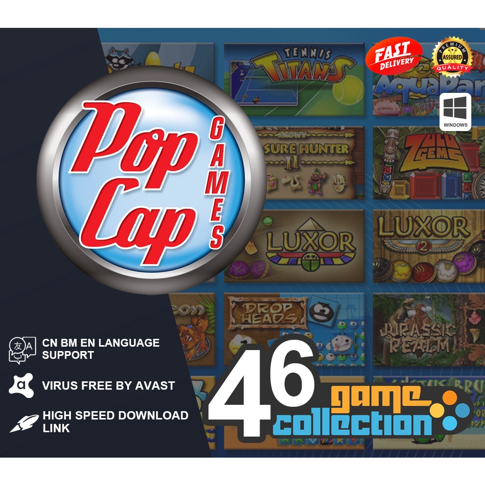 [Complete Collections] Popcap 46 Game Collection For PC Games | Shopee ...