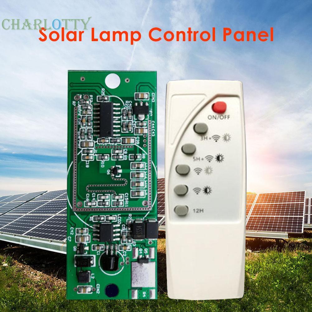 (cha)Microwave Radar Induction Solar Lamp Control Panel Lithium Battery ...