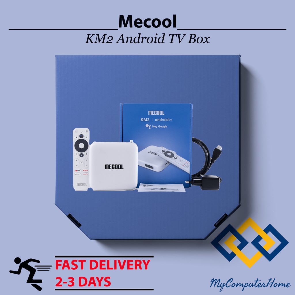 2021 MECOOL KM2 Netflix Certified Android TV Box Amazon Prime Video