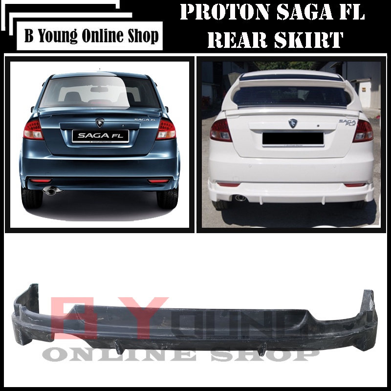 PROTON SAGA FL REAR SKIRT (PROMOTE) (FIBER) | Shopee Malaysia