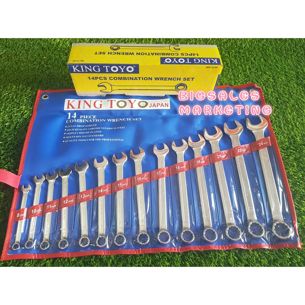 King toyo shop spanner set