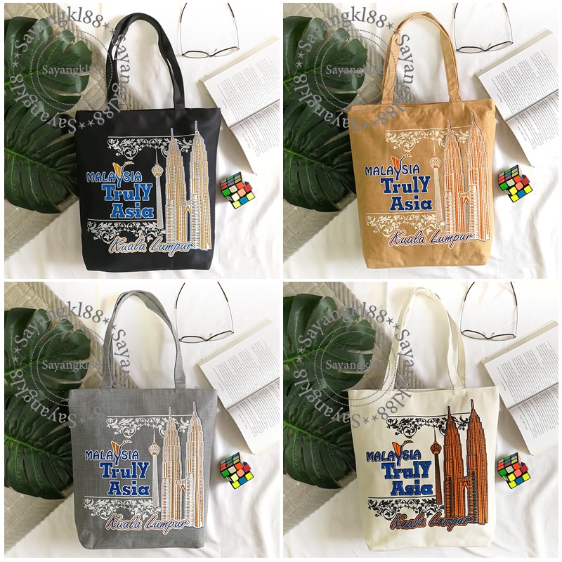 Tote bag klcc malaysia tote bag canvas bag klcc malaysia bag murah klcc malaysia bag kuala