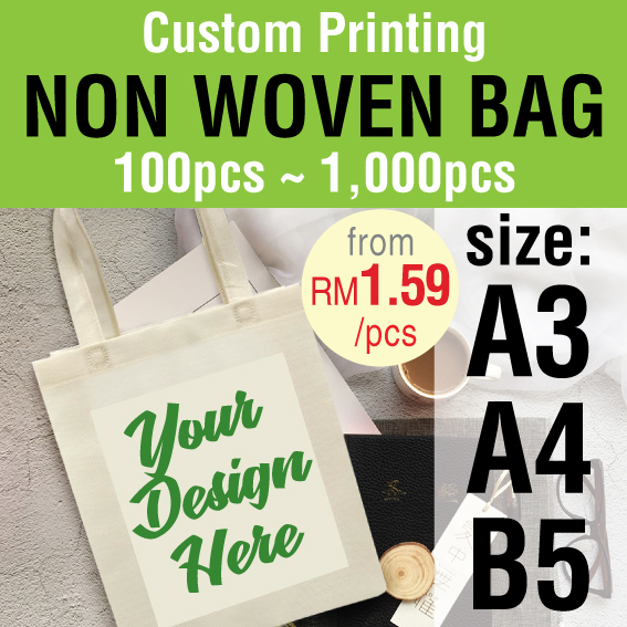 Non Woven Tote Bag Beg A3, A4, A5 Size Custom Print ECO FRIENDLY ...