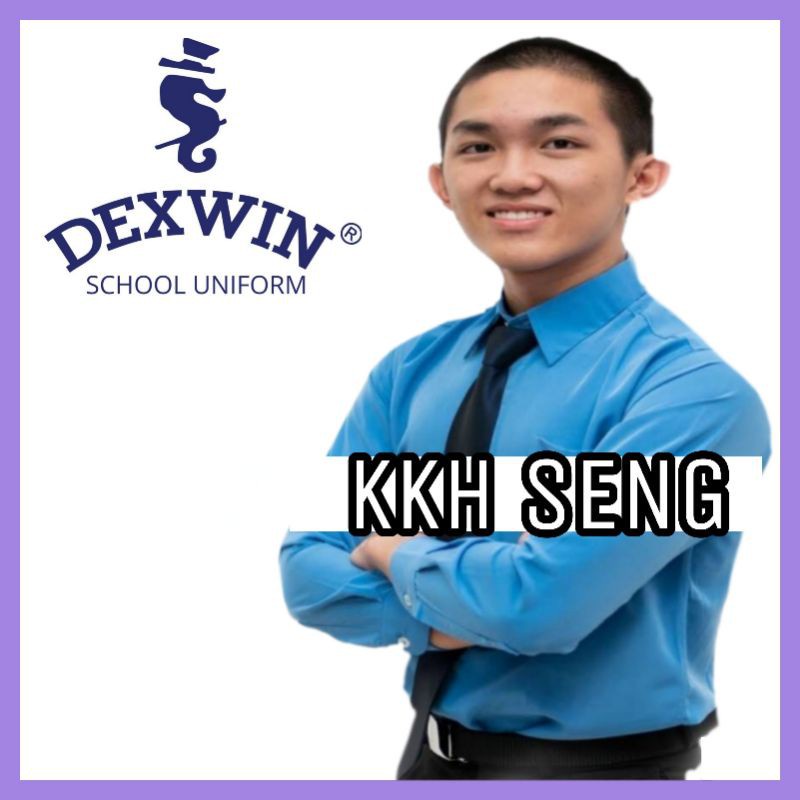 Dexwin Kemeja Biru Koshibo Pengawas Sekolah Lengan Panjang #School ...
