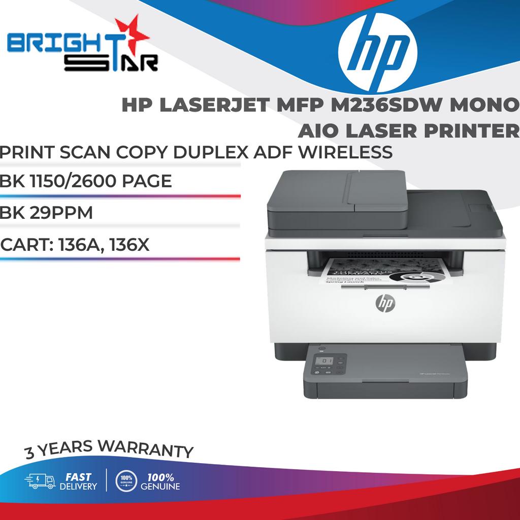 Hp Laserjet Mfp M236sdw Mono Aio Laser Printer Print Scan Copy Duplex Adf Wireless Bk 1150 7026