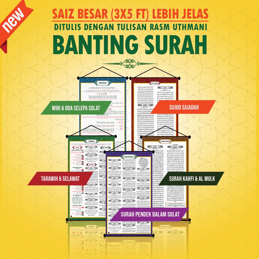 Banting Bunting Tarawih, Selawat Tarawih, surah sajadah , wirid selepas ...