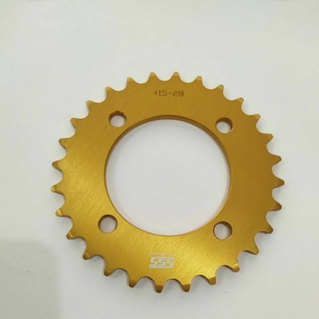 SSS 415 ALLOY GOLD SPROCKET YAMAHA LAGENDA110, 135LC, RXZ , Y15 yang