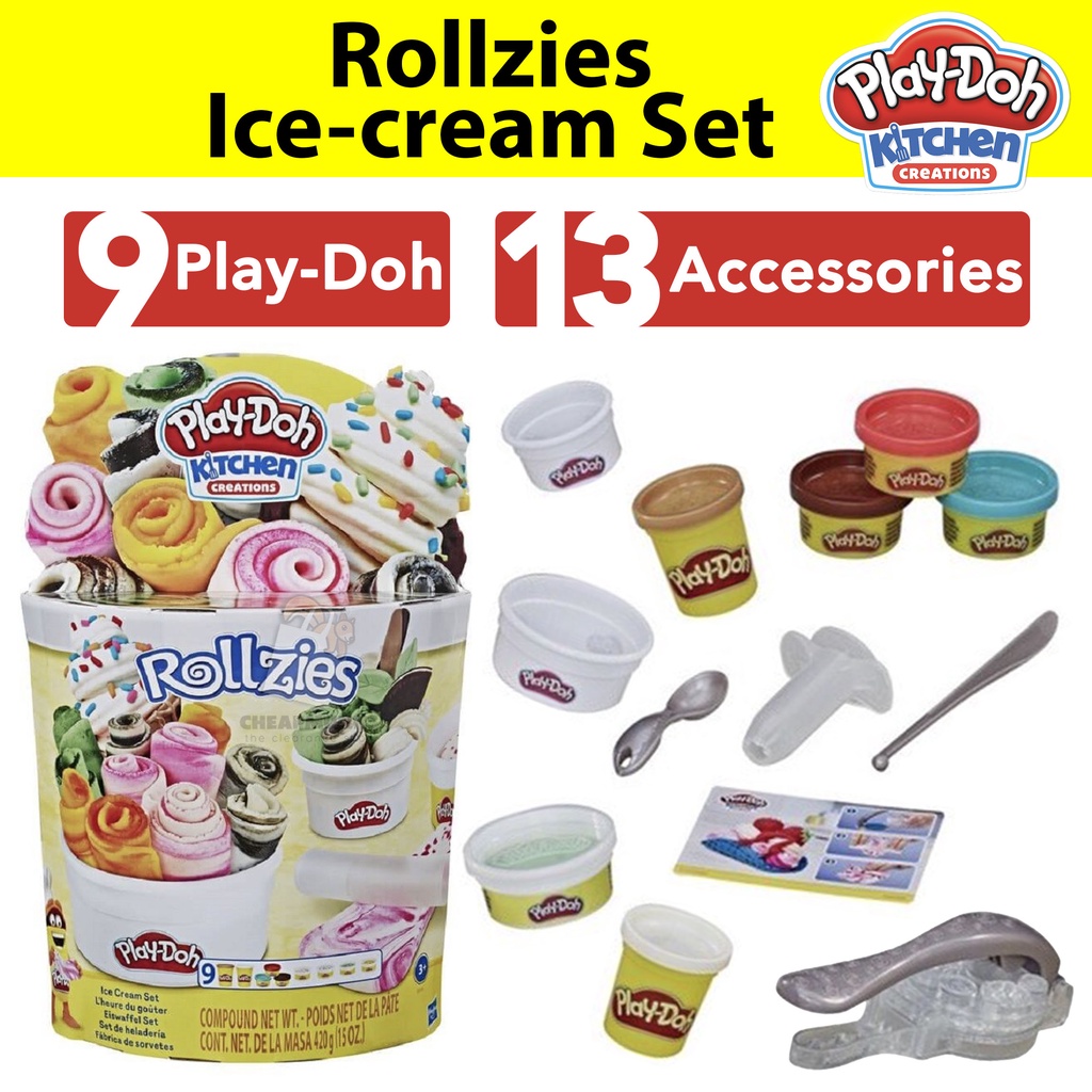 Pâte à modeler Play-Doh Kitchen Creations Rollzies Ice Cream