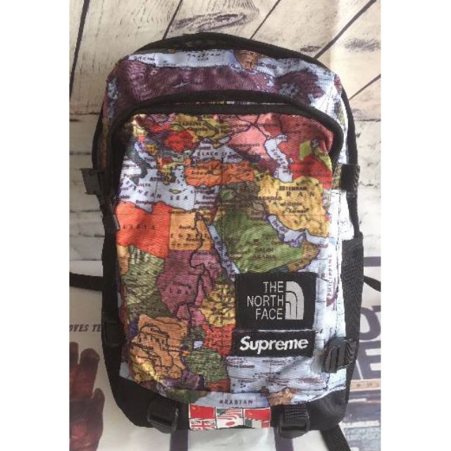 North face hotsell supreme map backpack