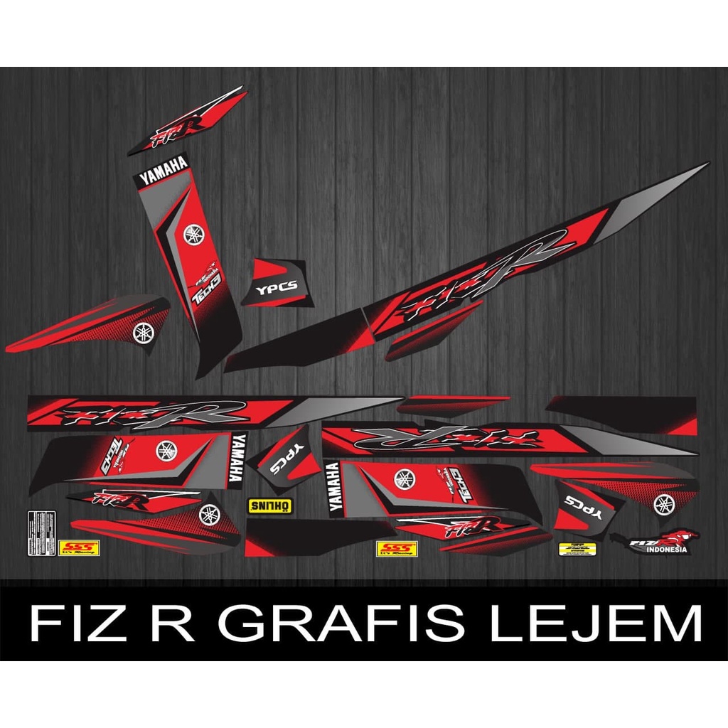 Sticker STRIPING YAMAHA FIZ R Graphic LEJEM | Shopee Malaysia