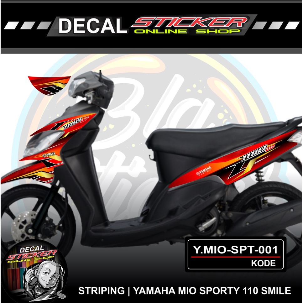 YAMAHA MIO SPORTY 110 MOTORCYCLE STICKER | COOL RACING VARIATION ...