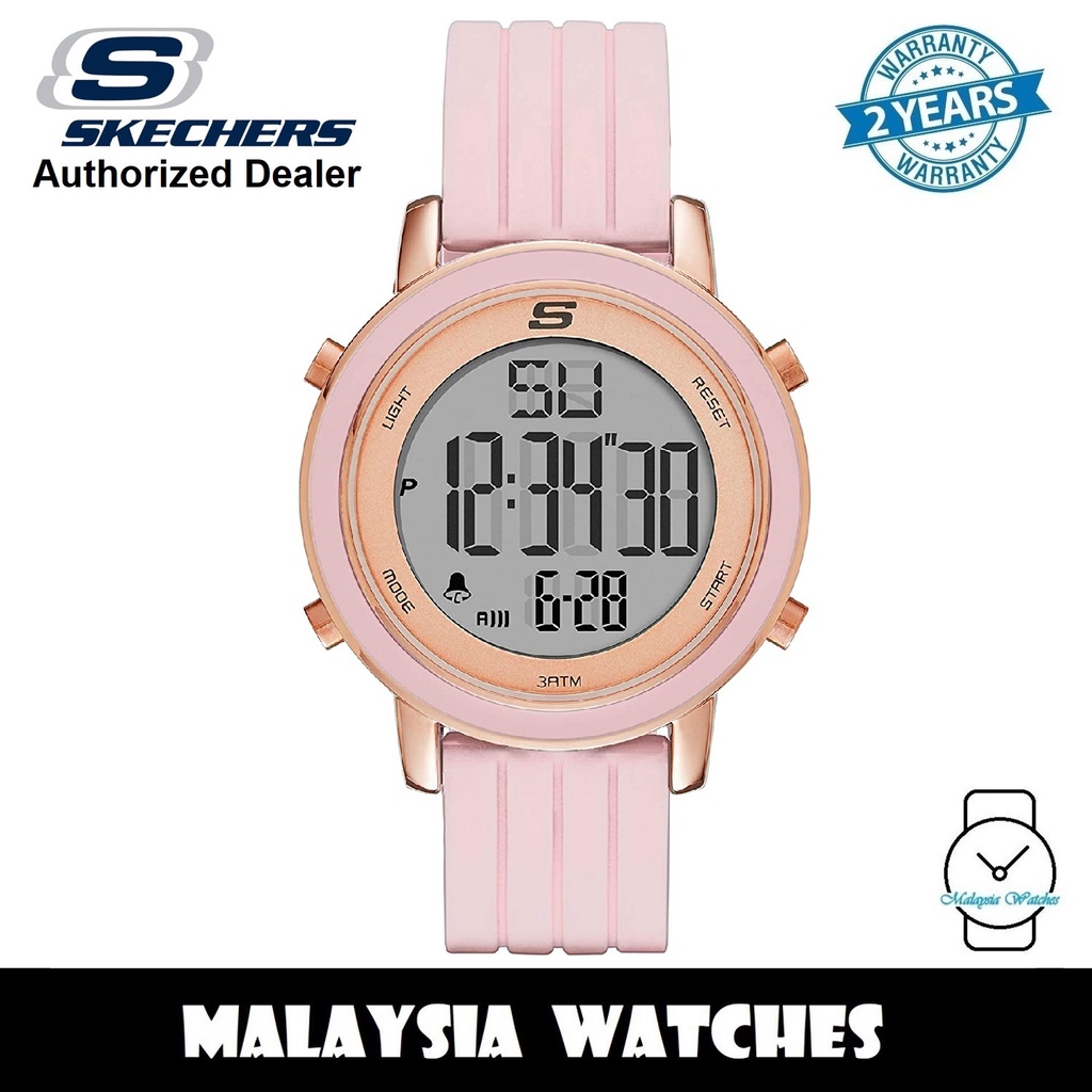 Skechers Women's Westport Quartz Metal and Silicone Sports Digital Watch