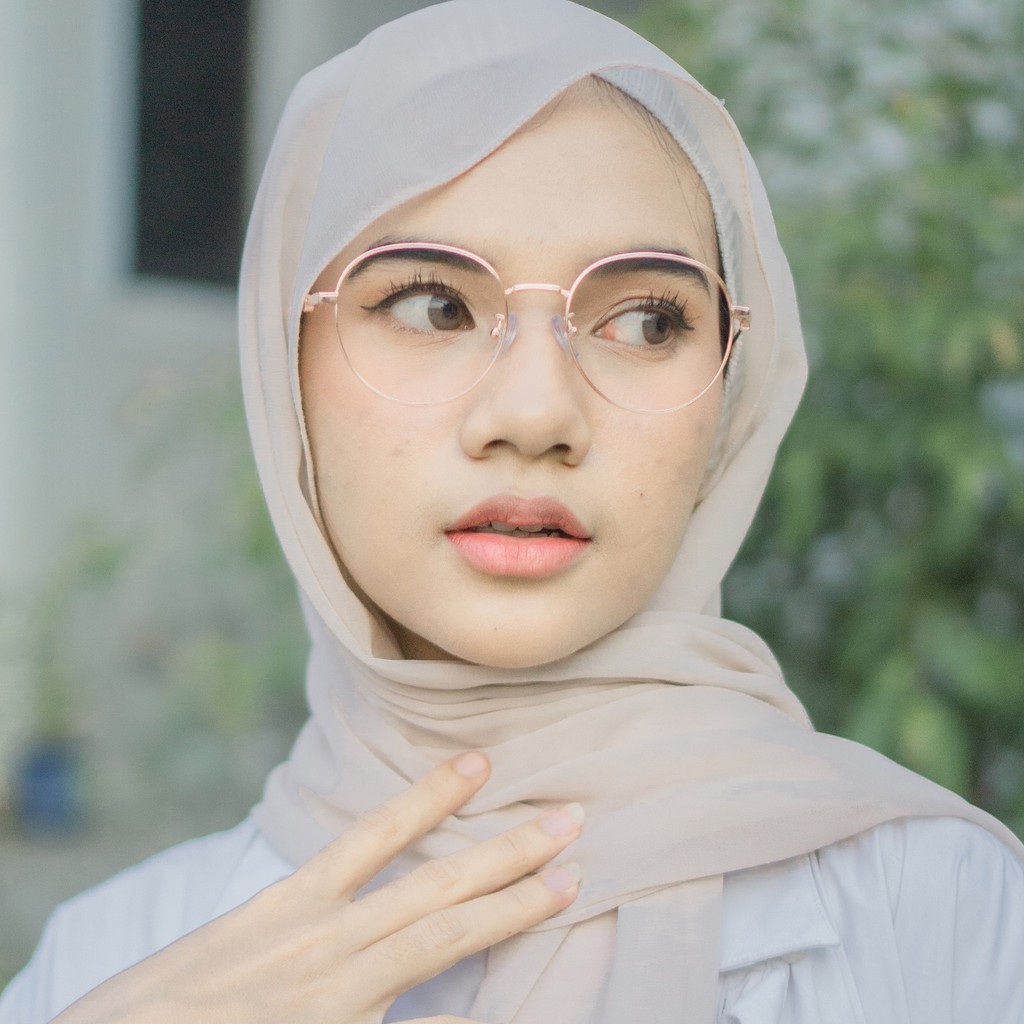 Korean Glasses Blushy Pink Frame Shopee Malaysia
