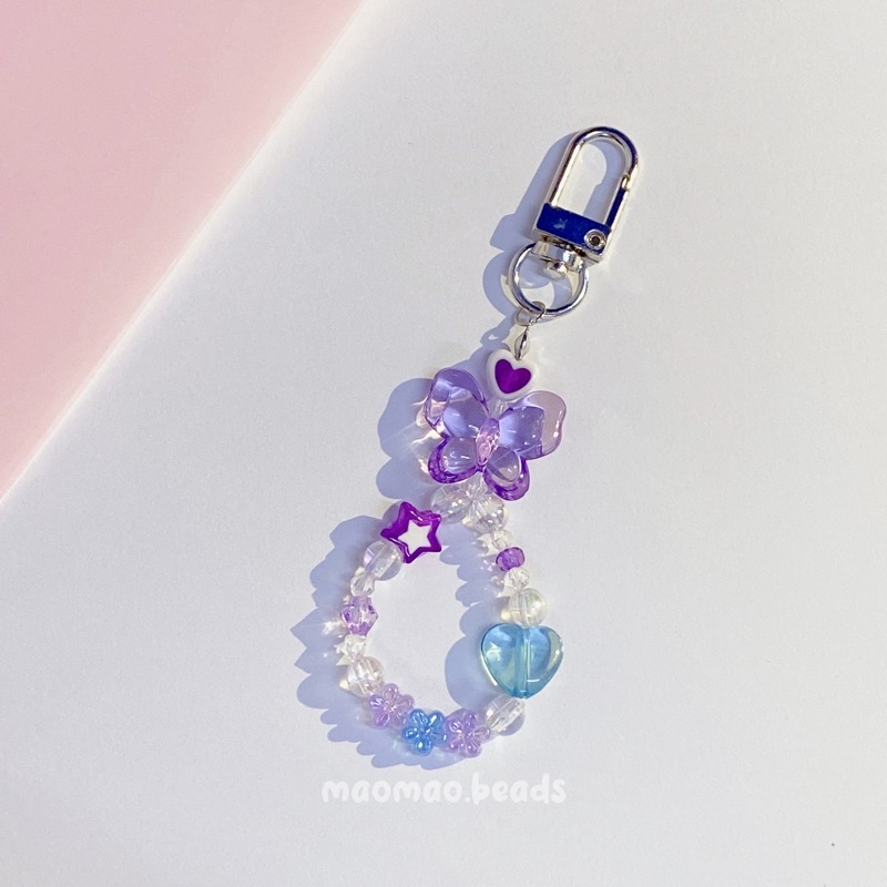 Big butterfly keyring korean inspo handmade kpop aesthetic ...
