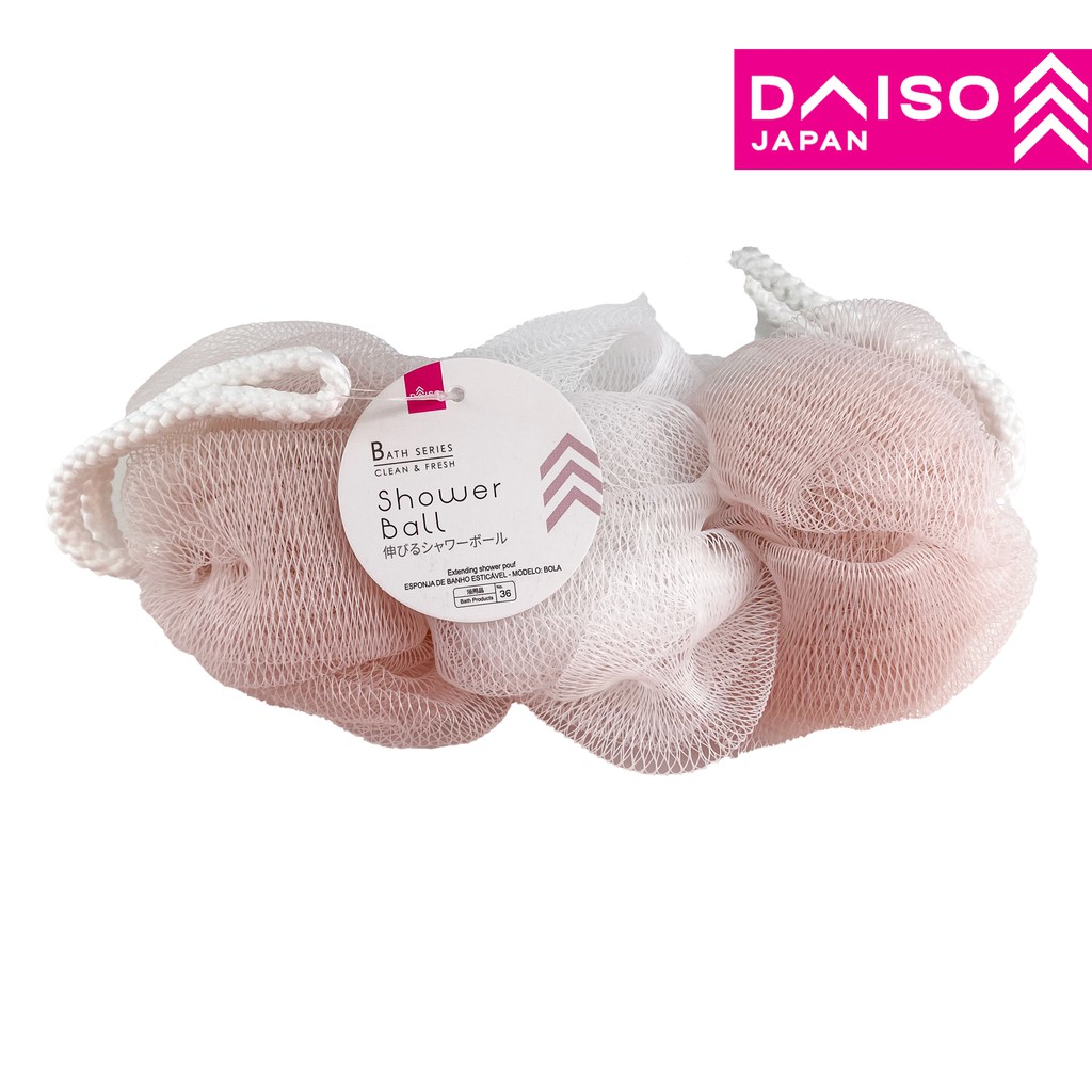 DAISO Bath Shower Ball ( Extending Shower Pouf ) Shopee Malaysia