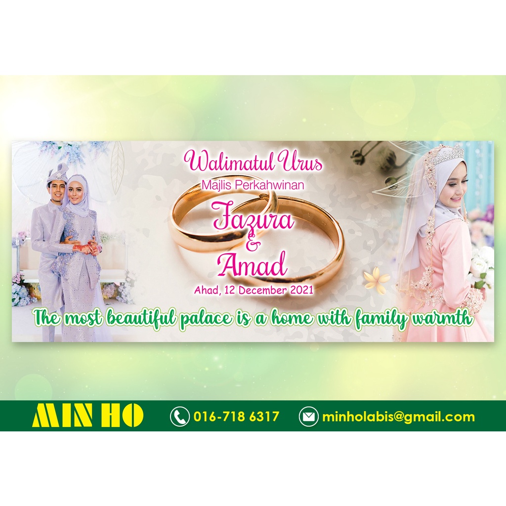 Banner Perkahwinan Walimatul Urus (Custom Design) Shopee Malaysia
