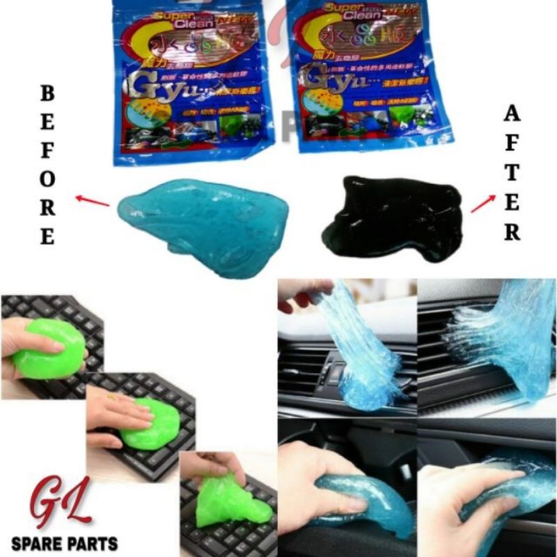 KEYBOARD CLEANING GEL (80G) SUPER CLEAN COMPOUND JELLY CLEANER CRYSTAL
