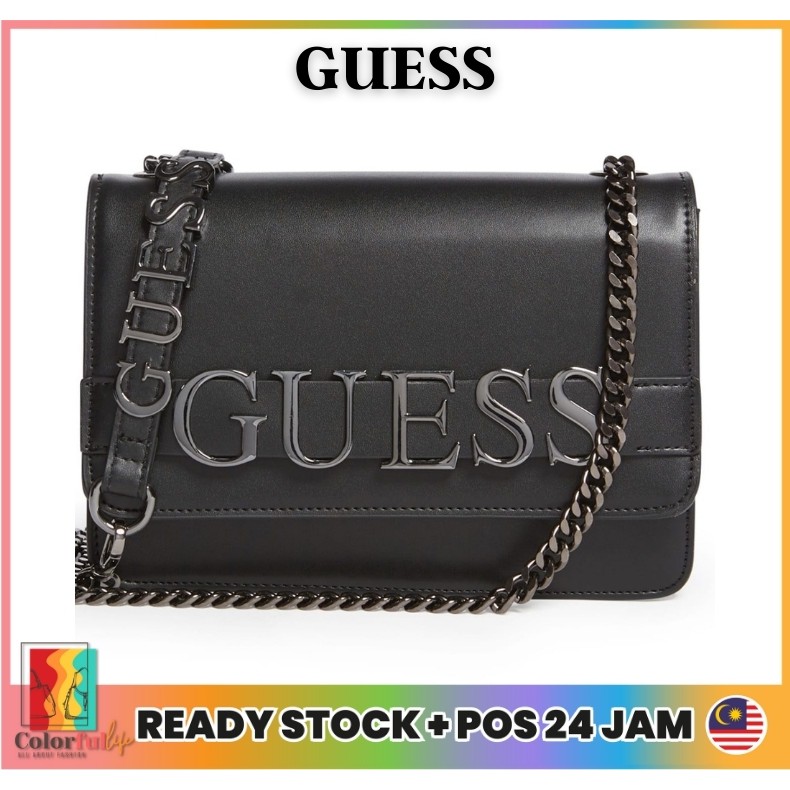 Guess Etereo Logo Crossbody Bag Sling Bag FREE DUSTBAG Handbag Women Beg Tangan Wanita Berqualiti Shopee Malaysia