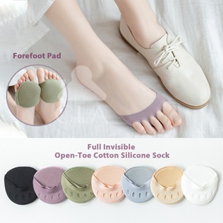 Open Five Toes Socks Forefoot Pads Anti Slip Peep Toe Half Socks Lace Toe  Topper Invisible Half Socks for High Heels/Flat Shoes/Casual Shoes/sandals