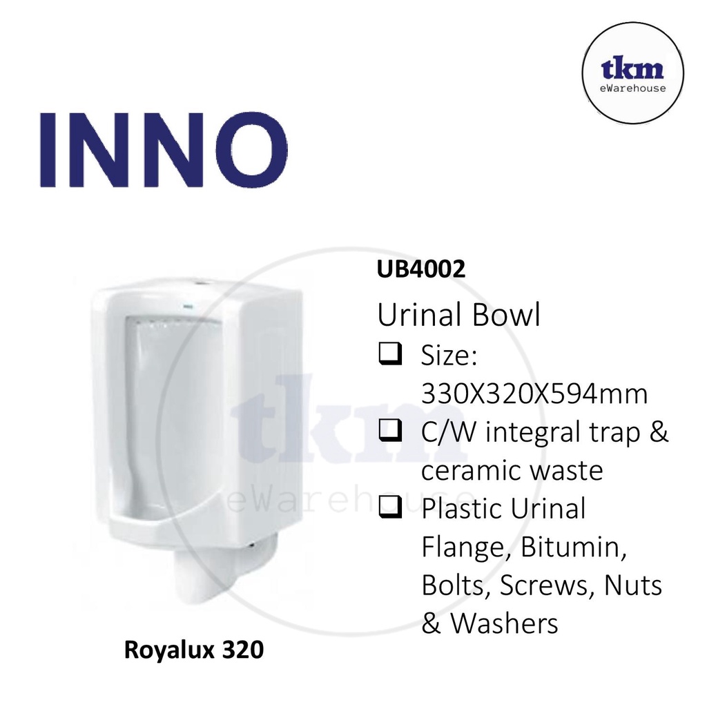 BRAVAT INNO SERICITE WALL HUNG URINAL BOWL URINAL BRACKET C/W INTEGRAL
