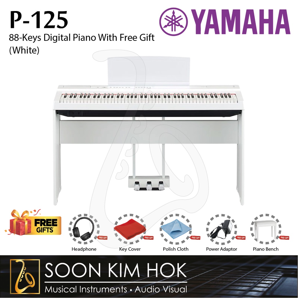 Yamaha deals p125 white