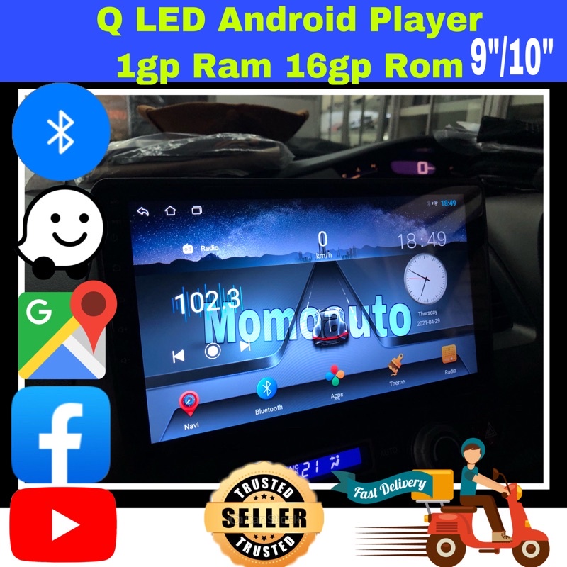 Q LED Android Player 9”/10” Version 10🔥Ready Stock🔥 | Shopee Malaysia