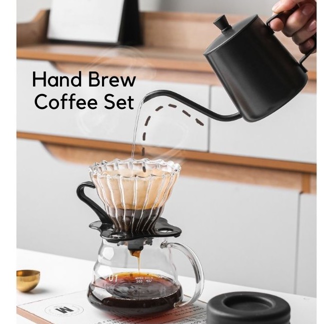 Hand deals drip coffee