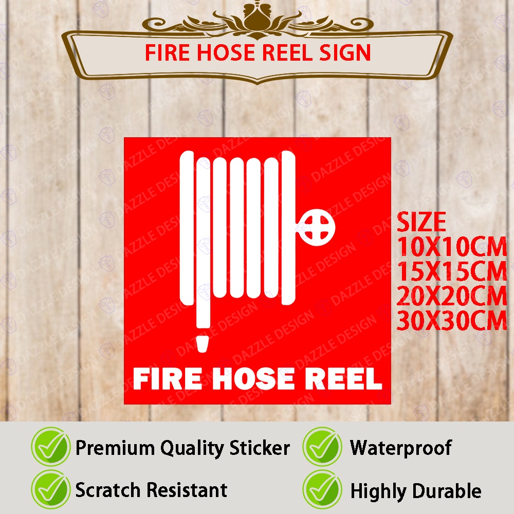 [ FIRE SAFETY STICKER] FIRE HOSE REEL STICKER / PELEKAT GEGULUNG PAIP