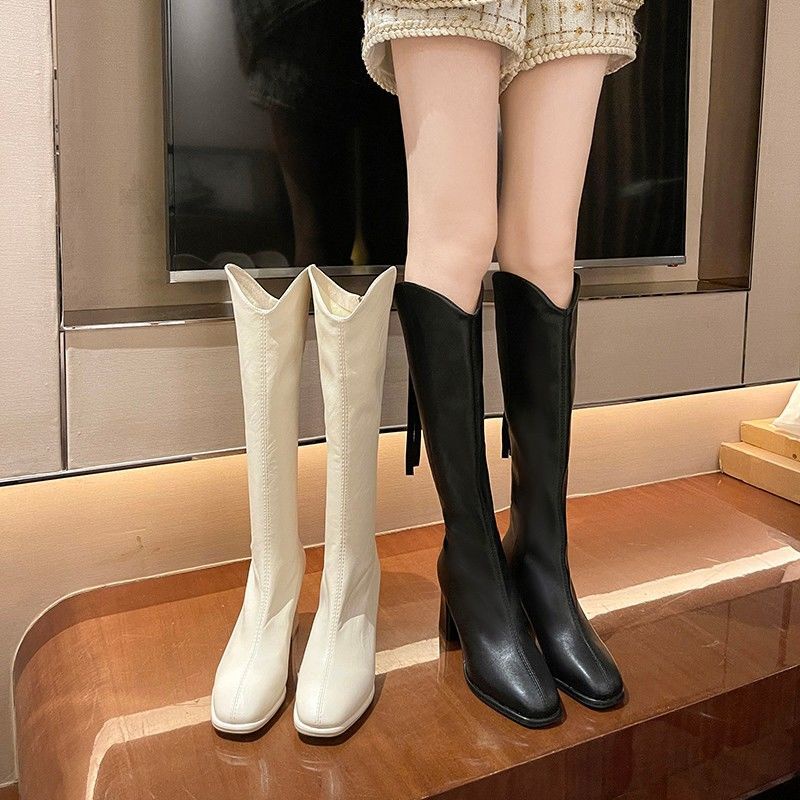 British style chunky heel Boots