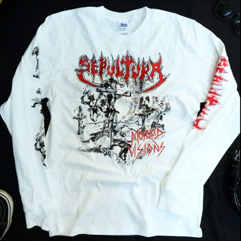 SEPULTURA Morbid Vision long sleeve t-shirt Shopee Malaysia