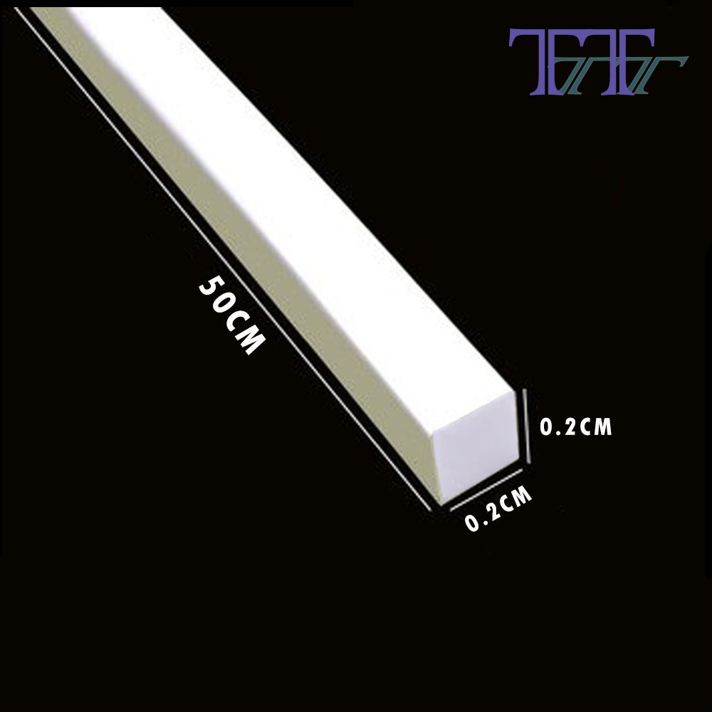 ABS Solid / Hollow Rod Square Plastic Rod (2mm/3mm/5mm/6mm/8mm/10mm