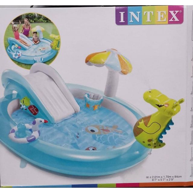 🔥HOT🔥INTEX SWIMMING POOL WITH SLIDE | Shopee Malaysia