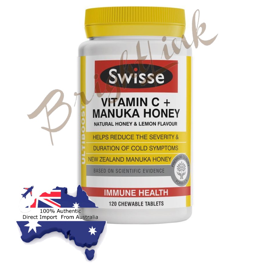 Swisse Ultiboost Vitamin C + Manuka Honey 120 tablets (Expiry Date 05