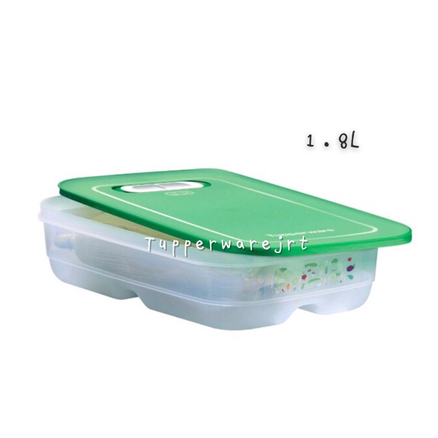Tupperware Ventsmart Rectangular Medium Low 1.8L | Shopee Malaysia