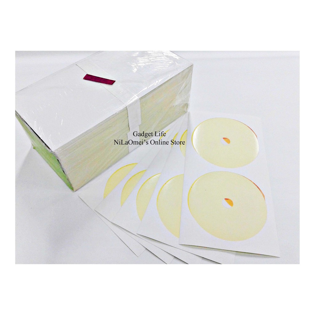 PL Brand BD / CD / DVD Round Size 130g Resolution Inkjet Self-Adhesive ...