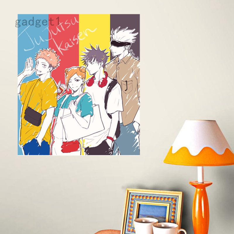 Cartoon dance series anime jujutsu kaisen poster home decoration ...