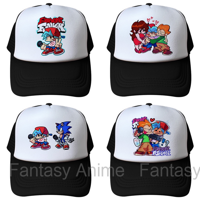 Parent-Child Hat Game Merchandise Friday Night Funkin Net Hat Men Women ...