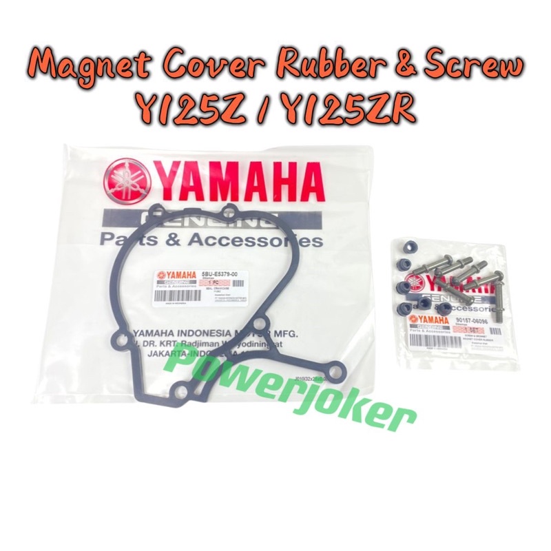 Yamaha Y125Z Y125ZR 125Z 125ZR - Magnet Cover Skrew Screw Skru & Rubber ...