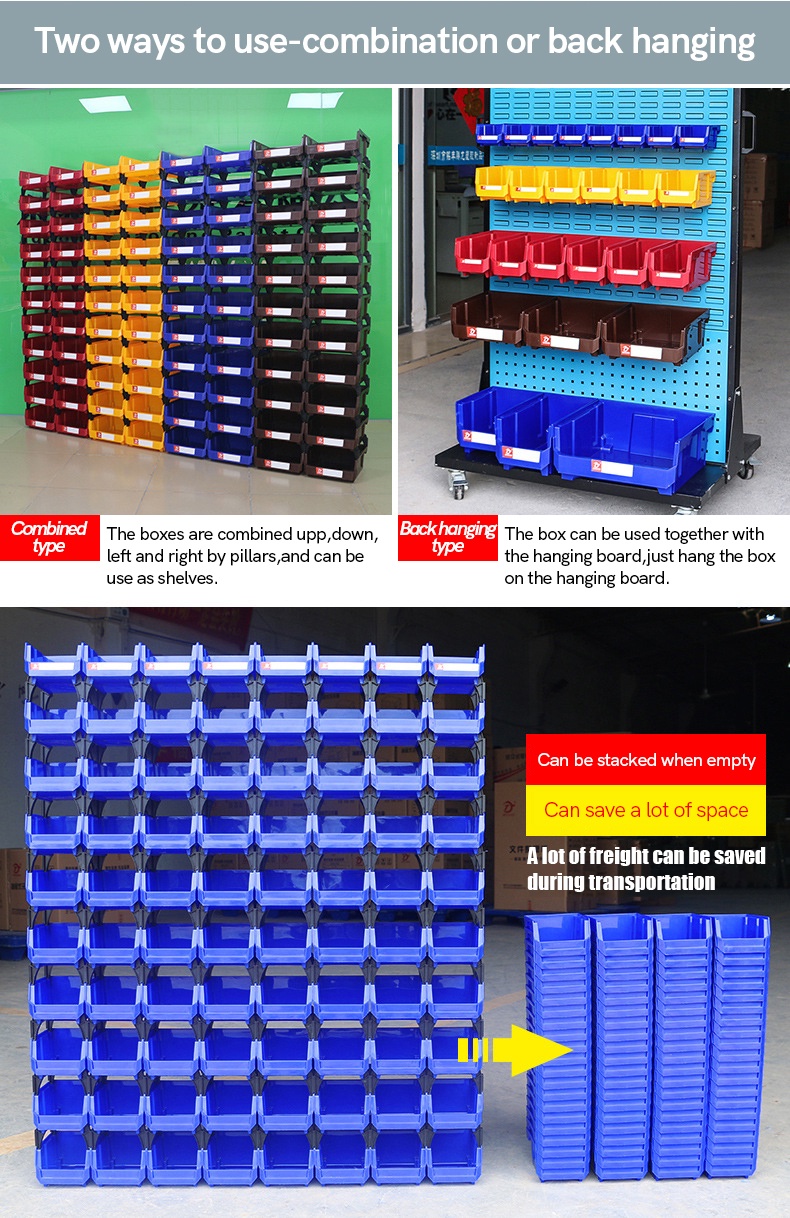 V Series Plastic Stackable Creative Component Box Container Garage ...