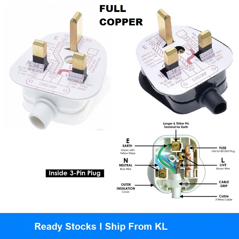 High Quality 13A Plug Top - Fuse Plug Top | Shopee Malaysia