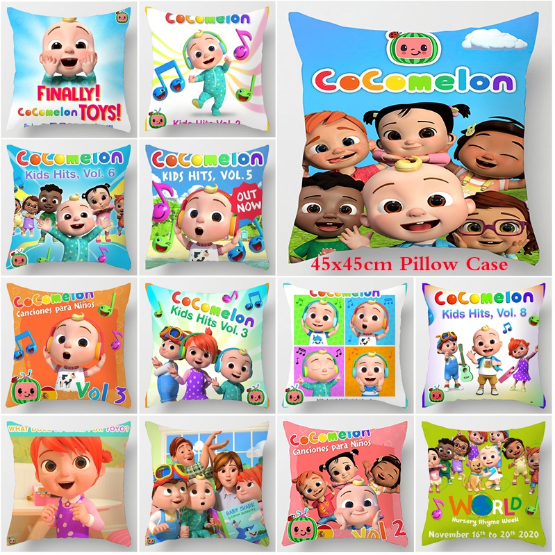 Square Pillow Case Cute Series Cartoon Pattern Single Side