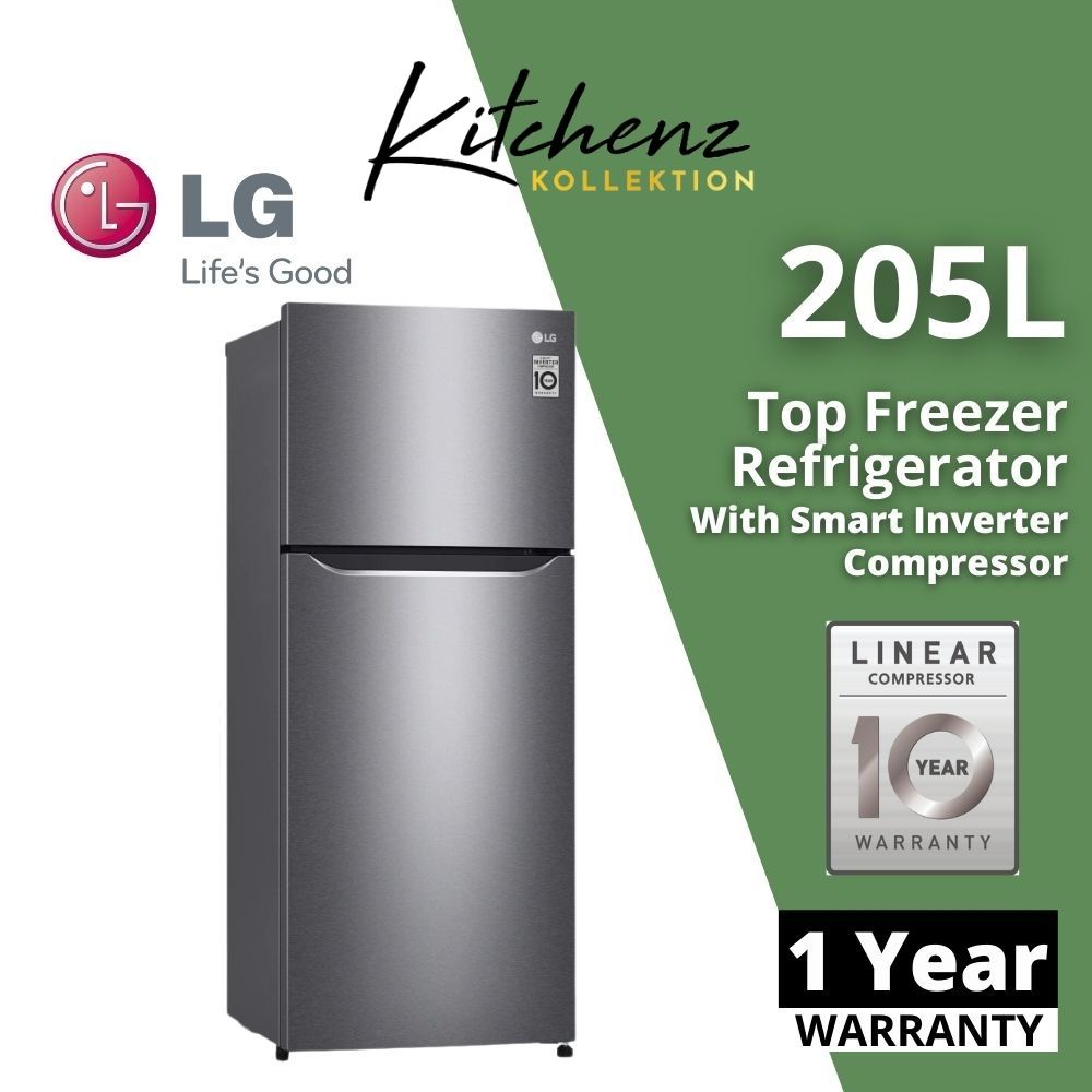 LG Refrigerator 205L Top Mount Freezer with Smart Inverter Compressor