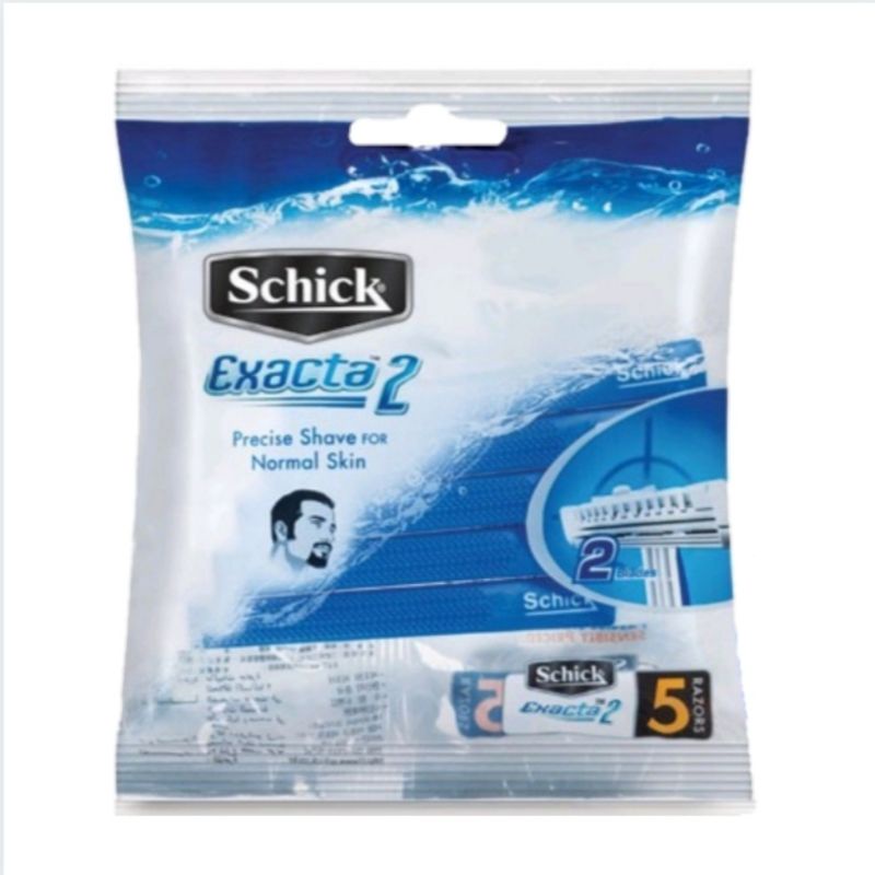 SCHICK Exacta 2 Sensitive / Regular Disposable Razor 5s + 2s / 10s (Men ...