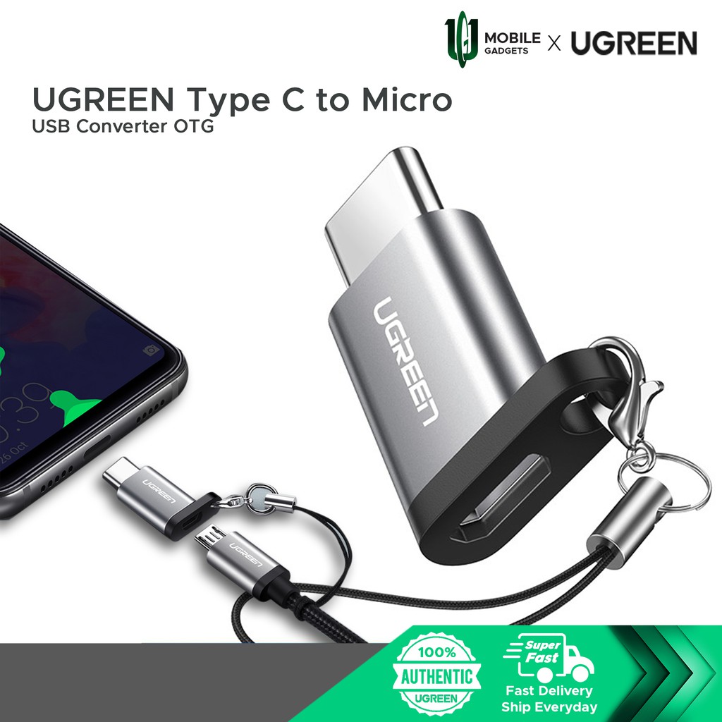 UGREEN Type C to Micro USB Converter OTG | Shopee Malaysia