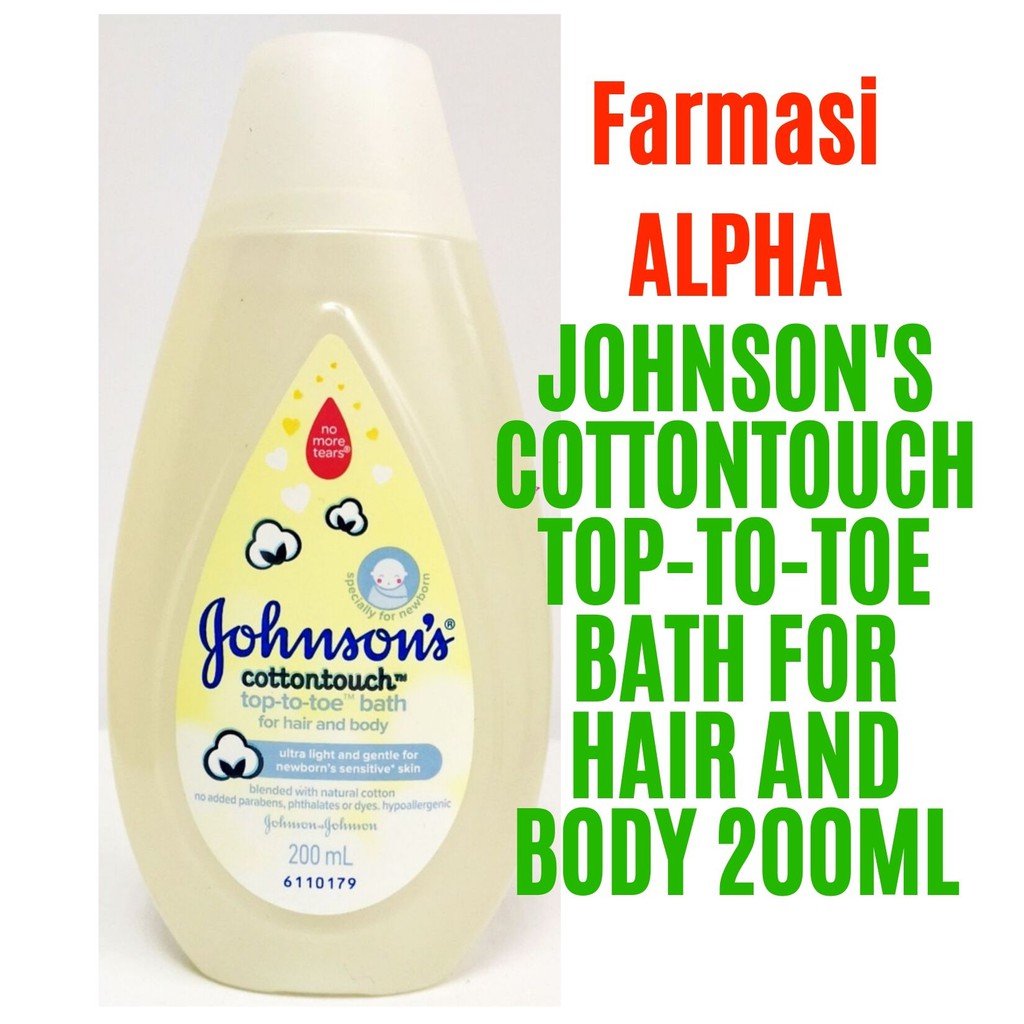 Johnson's Cotton Touch Top-to-Toe Bath 200ml